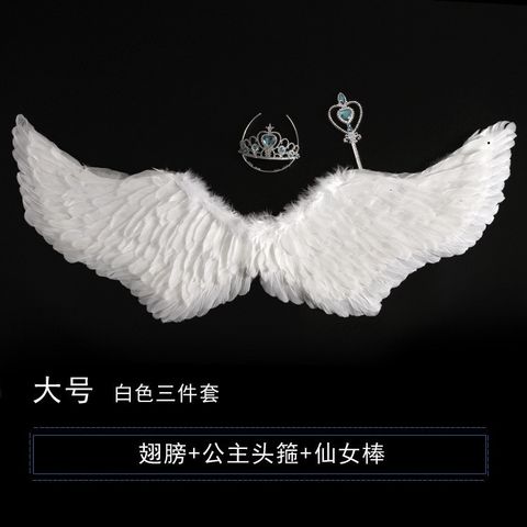 Cánh Thiên Thần Decor Xuôi Dài - Cánh Chụp Hình Màu Đen và Trắng Siêu Nhẹ, Phụ Kiện Thời Trang Ấn Tượng