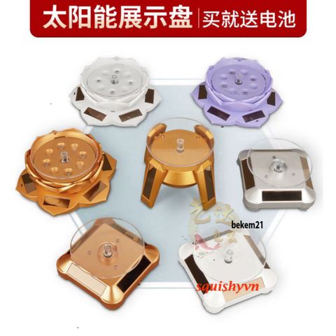 Bàn Xoay Chụp Ảnh 360 Độ Đường Kính 9cm - Thiết Bị Quay Video Sản Phẩm - Ánh Sáng Năng Lượng Mặt Trời, Tiết Kiệm Thân Thiện Môi Trường