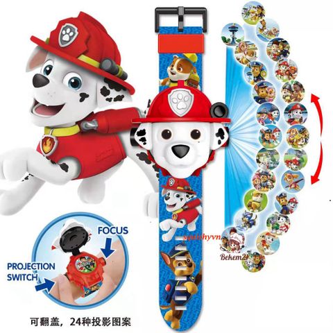 Đồng Hồ Đeo Tay Chiếu Hình 3D Nhân Vật Hoạt Hình Elsa, Kitty, Người Nhện - Quà Tặng Thú Vị Cho Bé Trai và Bé Gái