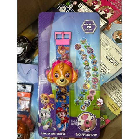 Đồng hồ điện tử 3D chiếu hình cho trẻ em - Ultraman, Người Nhện, My Little Pony - Quà tặng dễ thương cho bé gái và bé trai