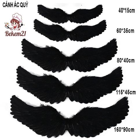 Cánh Thiên Thần Cosplay Trẻ Em - Lông Vũ Đen Trắng Đỏ Hồng Dành Cho Tiệc Giáng Sinh và Lễ Hội Hóa Trang
