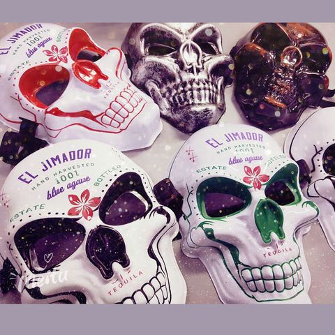 Mặt Nạ Xương Đầu Lâu Trang Trí - Mặt Nạ Halloween Độc Đáo Cho Tiệm Tóc & Tiệm Tatoo - Quà Tặng Thú Vị
