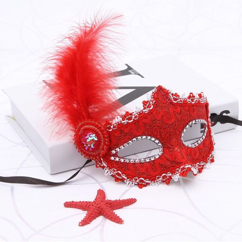 Mặt Nạ Nửa Mặt Lông Vũ Trung Thu - Đạo Cụ Halloween Sang Trọng, Chất Liệu Thân Thiện, Thiết Kế Đẹp Mắt, Trang Trí Bữa Tiệc