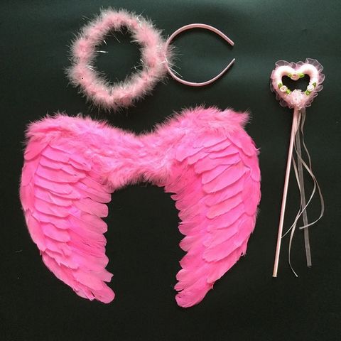 Đôi Cánh Thiên Thần Lông Vũ Màu Sắc - Đạo Cụ Hóa Trang Halloween Cho Trẻ Em và Người Lớn, Cosplay Độc Đáo