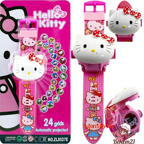 Đồng Hồ Đeo Tay LED Hoạt Hình Người Nhện và Hello Kitty Nhiều Màu Sắc Dành Cho Trẻ Em - Quà Tặng Thú Vị