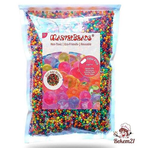 Gói 500 Gram Hạt Nở Đa Màu - Nguyên Liệu Trang Trí Làm Slime, Thủy Canh, Đồ Chơi An Toàn Cho Bé - 25000 Viên