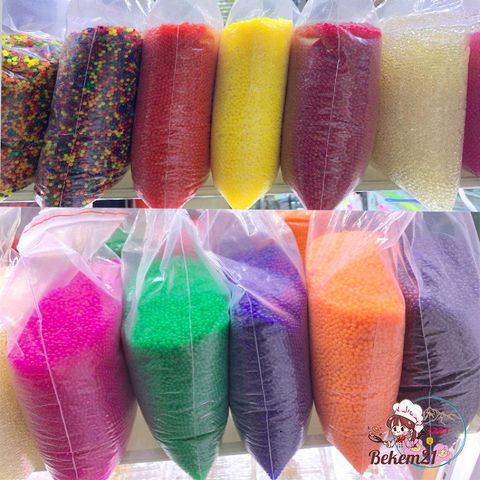 Gói 500 Gram Hạt Nở Đa Màu - Nguyên Liệu Trang Trí Làm Slime, Thủy Canh, Đồ Chơi An Toàn Cho Bé - 25000 Viên