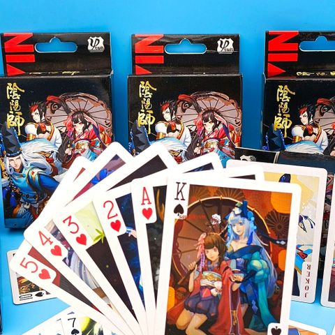 Bộ Bài Poker Hoạt Hình Dễ Thương Âm Dương Sư - Quà Tặng Cho Học Sinh 52 Lá Thẻ Bài Nổi Tiếng Manga & Anime
