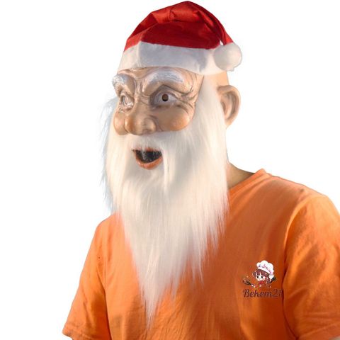 Mặt Nạ Hóa Trang Ông Già Noel - Đạo Cụ Trang Phục Giáng Sinh Vui Nhộn, Tái Sử Dụng Cho Tiệc Tùng và Lễ Hội