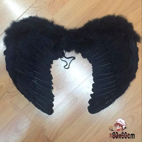 Bộ phụ kiện hóa trang thiên thần Halloween - Đôi cánh lông vũ trắng và băng đô, hoàn hảo cho tiệc tùng và cosplay
