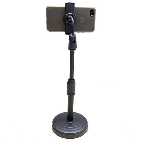 Giá Đỡ Điện Thoại Để Bàn Chân Đế P7DC01 - Kẹp Điện Thoại Livestream, Quay Video Cao Cấp, Điều Chỉnh Chiều Cao 25-35cm