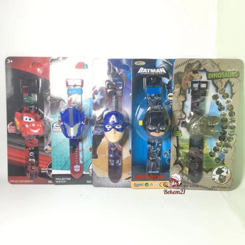 Đồng Hồ Kỹ Thuật Số Siêu Anh Hùng Cho Trẻ Em - Batman, Frozen, Ultraman, Người Nhện, Captain America - Đồng Hồ Thời Trang LED Thể Thao