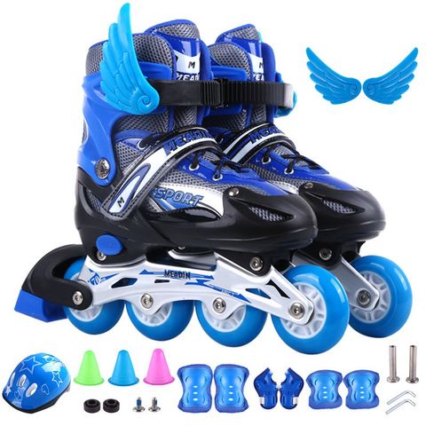 Giày Trượt Patin Phát Sáng Sport Trẻ Em - Batin QF Thế Hệ Mới, Nhiều Màu, Kèm 2 Thanh Cờ Lê Tháo Lốp - Giày Trượt An Toàn, Thời Trang