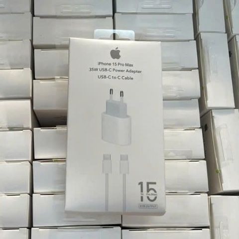 Bộ Sạc Nhanh 35W Chính Hãng Cho iPhone 16 Pro Max - Cổng Type C, Tốc Độ Sạc Nhanh, Tiện Dụng và Dễ Dàng Sử Dụng
