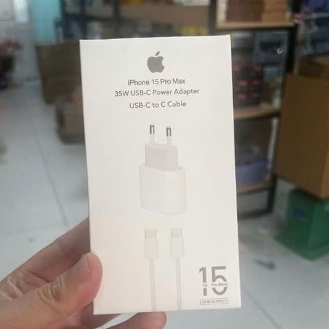 Bộ Sạc Nhanh 35W Chính Hãng Cho iPhone 16 Pro Max - Cổng Type C, Tốc Độ Sạc Nhanh, Tiện Dụng và Dễ Dàng Sử Dụng