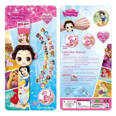 Đồng hồ hình chó cứu hộ chiếu 3D - Đồ chơi trẻ em Hello Kitty và Doraemon, thiết kế an toàn và đáng yêu cho bé