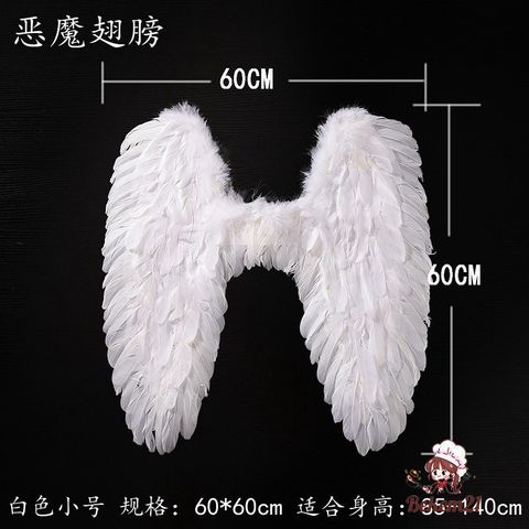 Cánh Thiên Thần Cosplay Trắng/Đen/Đỏ cho Tiệc Hóa Trang Halloween - Đạo Cụ Lễ Hội Từ Lông Vũ, Dành Cho Trẻ Em và Người Lớn