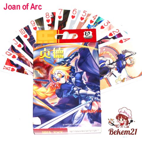 Bộ Bài 54 Lá Bài Joan of Arc - Fate/Grand Order - Quà Tặng Độc Đáo Cho Fan Anime và Game, Kích Thước 9cm x 6cm