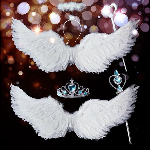 Cánh Thiên Thần COSPLAY Trắng - Kích Thước 80x60cm, Dụng Cụ Hóa Trang Tiệc Tùng, Đồ Chơi Trẻ Em và Người Lớn