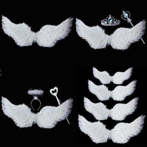 Cánh Thiên Thần COSPLAY Trắng - Kích Thước 80x60cm, Dụng Cụ Hóa Trang Tiệc Tùng, Đồ Chơi Trẻ Em và Người Lớn