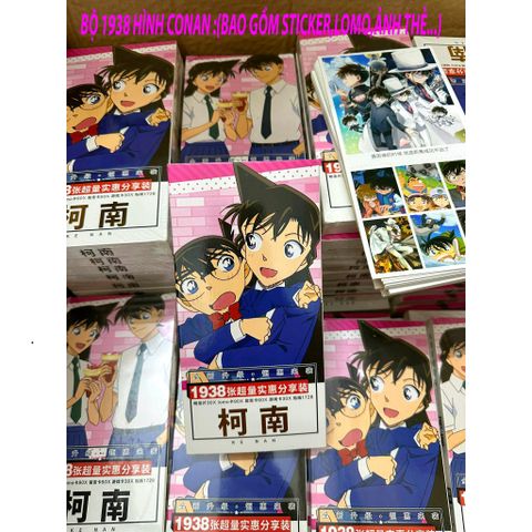 Bộ Bài Poker CONAN Dễ Thương - 1938 Hình Ảnh, Sticker, Lomo, Thẻ Ghi Danh, Quà Tặng Hot Cho Học Sinh và Fan Anime