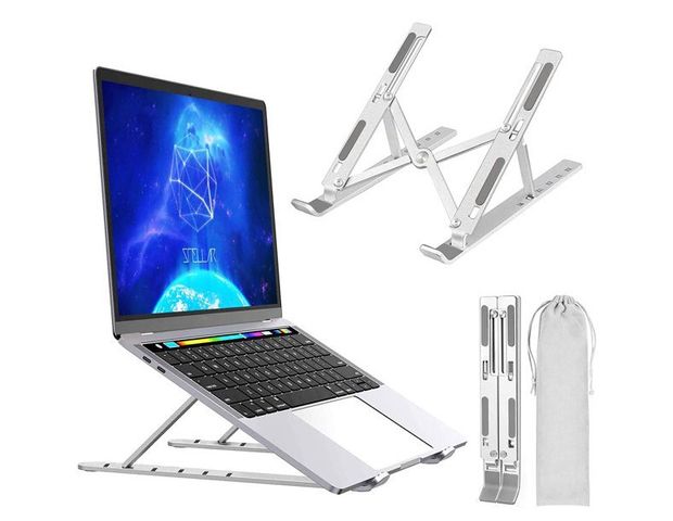 Giá Đỡ Laptop Nhôm Gập Gọn 16.5x24.3cm - Chân Để Máy Tính Tản Nhiệt, Thoải Mái Cho Văn Phòng và Du Lịch