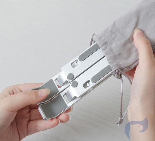Giá Đỡ Laptop Nhôm Gập Gọn 16.5x24.3cm - Chân Để Máy Tính Tản Nhiệt, Thoải Mái Cho Văn Phòng và Du Lịch