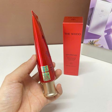 Kem Chống Nắng Whoo Đỏ UV Ultimate Red Vitamin Sunscreen 50ml - Dưỡng ẩm và bảo vệ da hiệu quả khỏi tia UVA/UVB