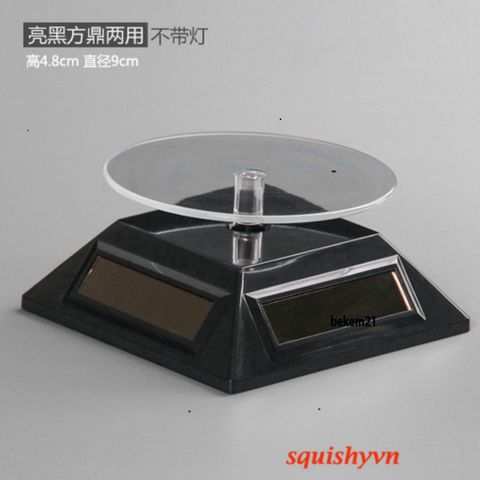 Đế Xoay 360 Độ Năng Lượng Mặt Trời và Pin - Thiết Bị Trưng Bày Đồ Trang Sức, Đồng Hồ - Tiết Kiệm Năng Lượng, Thân Thiện Với Môi Trường