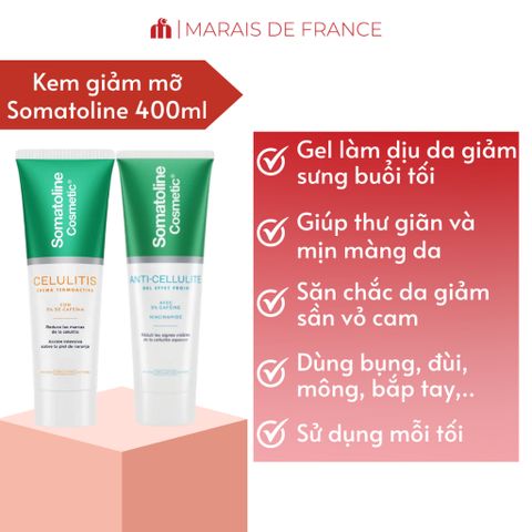 Kem Somatoline Cosmetic 250ml - Gel-Cream Giảm Cellulite, Hỗ Trợ Săn Chắc Da, Chăm Sóc Vùng Đùi & Mông, Sản Phẩm Nhập Khẩu Ý