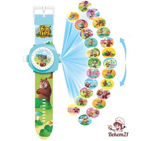 Đồng Hồ Chiếu 3D Kỹ Thuật Số Minnie Frozen Hoạt Hình cho Bé - Đồ Chơi Giáo Dục, Quà Tặng Sinh Nhật Tuyệt Vời