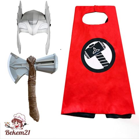 Áo Choàng Hóa Trang Nhân Vật Darth Vader, Spider Man, Thor Cho Trẻ Em - Kích Thước 70x70cm, Phù Hợp Trên 3 Tuổi