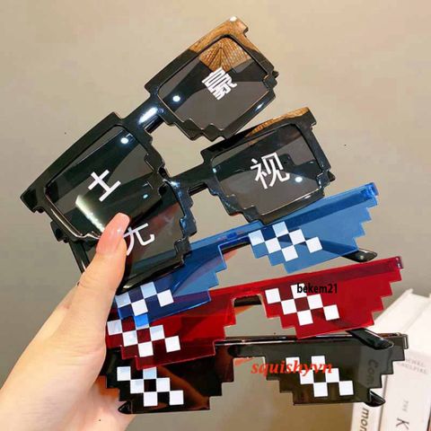 Kính Mát Thug Life 6 Chấm - Xu Hướng Thời Trang Mới Cho Nam, Chống UV400, Thiết Kế Hài Hước, Mắt Kính Hip Hop