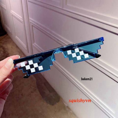Kính Mát Thug Life 6 Chấm - Xu Hướng Thời Trang Mới Cho Nam, Chống UV400, Thiết Kế Hài Hước, Mắt Kính Hip Hop