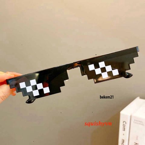 Kính Thug Life 6 Chấm Nhiều Màu - Kính Mắt Gương Siêu Ngầu, Phụ Kiện Gamer Độc Đáo, Thời Trang Trẻ Trung