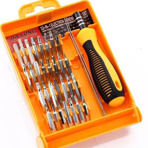 Bộ 32 Món Tua Vít Đa Năng - Thép Không Gỉ, Thiết Kế Chống Trượt, Dùng Sửa Chữa Đồ Điện Tử và Máy Móc Nhỏ Gọn, Tiện Lợi