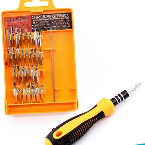 Bộ 32 Món Tua Vít Đa Năng - Thép Không Gỉ, Thiết Kế Chống Trượt, Dùng Sửa Chữa Đồ Điện Tử và Máy Móc Nhỏ Gọn, Tiện Lợi