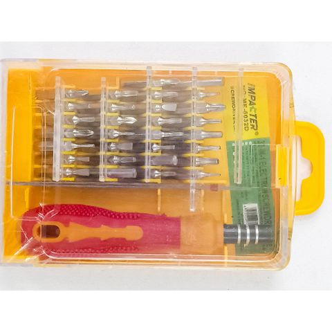 Bộ 32 Món Tua Vít Đa Năng - Thép Không Gỉ, Thiết Kế Chống Trượt, Dùng Sửa Chữa Đồ Điện Tử và Máy Móc Nhỏ Gọn, Tiện Lợi