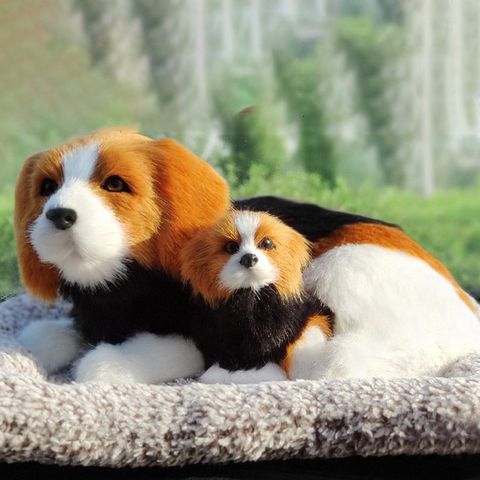 Gấu Bông Chó Cún Vàng Trắng Đen Than Hoạt Tính Khử Mùi - Phụ Kiện Trang Trí Xe Hơi, Lọc Không Khí Thú Bông Đáng Yêu