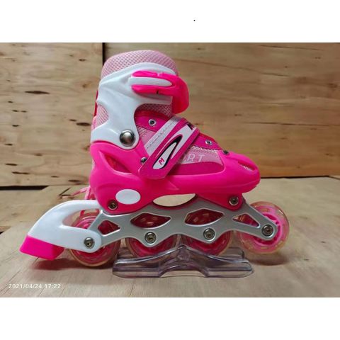 Giày Patin Phát Sáng 8 Bánh Xe Cao Cấp Kèm 20 Món Phụ Kiện Bảo Hộ - Giày Trượt Phù Hợp Cho Trẻ Em và Người Lớn