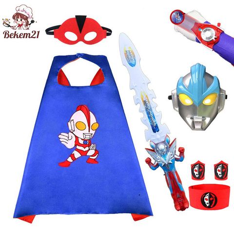 Bộ Quần Áo Siêu Nhân + Áo Choàng Cosplay Người Nhện, Người Sắt, Đội Trưởng Mỹ - Đồ Chơi Cho Trẻ Từ 3 Tuổi, Chất Liệu PVC Cao Cấp