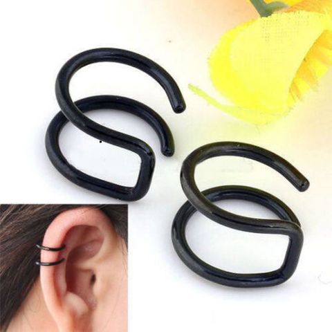 Khuyên Tai Nam Châm Không Xỏ Màu Bạc Thời Trang - Hình Giả Variou Z7YX Cho Nam Nữ, Trang Sức Đẹp và Hiện Đại