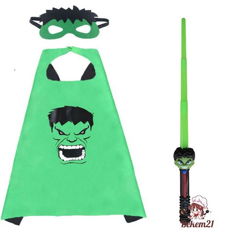 Trang Phục Hóa Trang Siêu Anh Hùng Độn Cơ Bắp Hulk Xanh Cho Bé - Áo Liền Quần Với Mũ và Găng Tay, Chất Liệu Cao Cấp