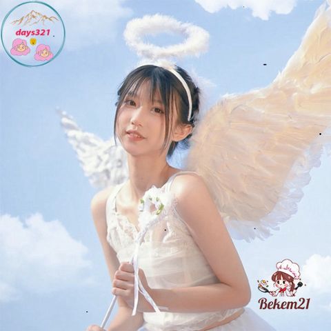 Cánh Thiên Thần Trắng & Cánh Ác Quỷ Đen Cosplay 160X90CM - Đồ Hóa Trang Tiệc Tùng Cho Người Lớn