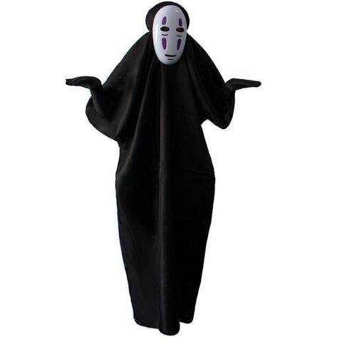 Bộ Trang Phục Cosplay Vô Diện Kaonashi - Hóa Trang Hayao Miyazaki Spirited Away Cho Trẻ Em Và Người Lớn, Áo Choàng + Mặt Nạ