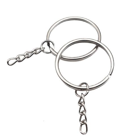 Bộ 10 Móc Khóa Bằng Sắt Vòng Đôi Đơn Giản - Phụ Kiện Handmade Thời Trang - Quà Tặng Độc Đáo