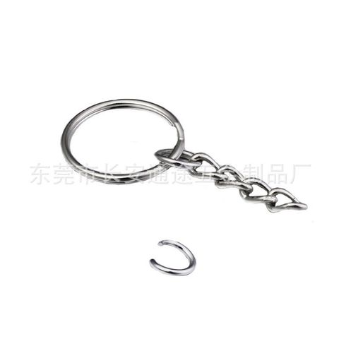 Bộ 10 Móc Khóa Bằng Sắt Vòng Đôi Đơn Giản - Phụ Kiện Handmade Thời Trang - Quà Tặng Độc Đáo