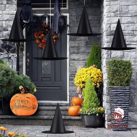 Set 10 Nón Phù Thủy Màu Đen - Phụ Kiện Hóa Trang Halloween Cho Tiệc Cosplay, Trang Trí Nhà Cửa, Quà Tặng Thú Vị