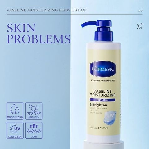 Sữa Dưỡng Thể Vaseline 500ML - Kem Làm Trắng Da Siêu Trắng & Dưỡng Ẩm, Giúp Da Sáng Mịn & Rạng Rỡ Từng Ngày