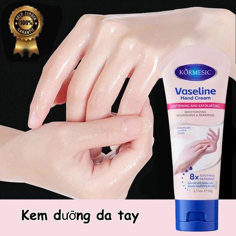 Kem Dưỡng Da Tay Vaseline 60g – Dưỡng Ẩm, Làm Trắng Da, Giúp Da Mịn Màng và Không Nứt Nẻ, Phù Hợp Mọi Loại Da